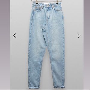 Bleach tapered mom jeans topshop brand new w tags